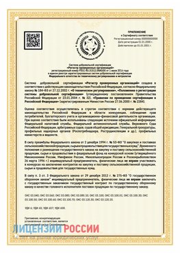 Приложение к сертификату для ИП Аэропорт "Домодедово" Сертификат СТО 03.080.02033720.1-2020